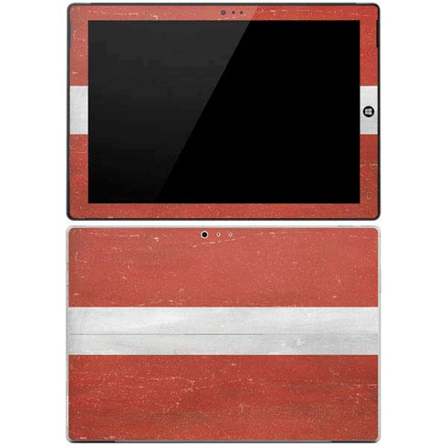 Latvia Flag Distressed Surface Pro 3 Skin